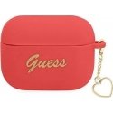 Guess Protective Case Silicone Charm Heart for AirPods Pro Red