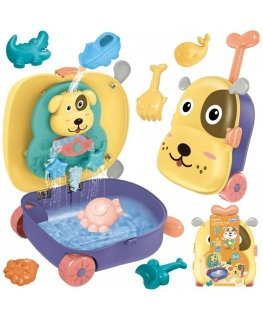 WOOPIE sand set 3in1 dog suitcase + water toy