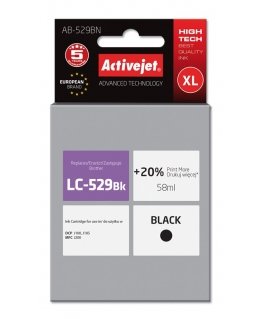 Activejet AB-529BN tintes kārtridžs 1 pcs Saderība Augsta (XL) produktivitāte Melns