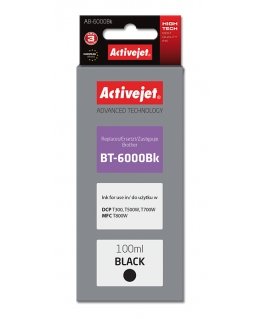 Activejet AB-6000Bk ink (replacement for Brother BT-6000BK Supreme 100 ml black)