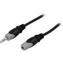 Deltaco MM-160 audiokaapeli 2 m 3.5mm Musta, Harmaa Deltaco MM-160 audiokaapeli 2 m 3.5mm Musta, Harmaa