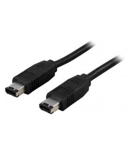Deltaco FW-2 „Firewire“ kabeliai 2 m Juoda