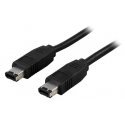 Deltaco FW-2 FireWire-kaapeli 2 m Musta Deltaco FW-2 FireWire-kaapeli 2 m Musta