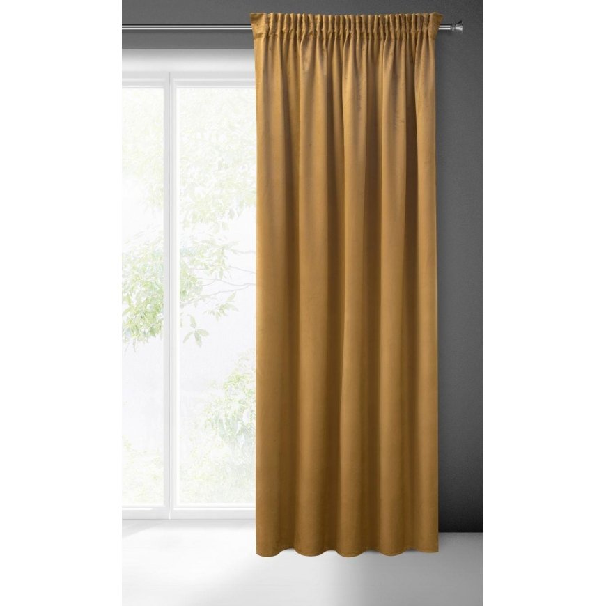 Eurofirany PIERRE CARDIN SIBEL Naktinė užuolaida iš minkšto aksomo, 260 g/m2, 140X270 cm, juosta / t – 2
