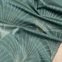 Eurofirany BLINK / 14 Velvet table runner with a large art deco fan pattern, 35X220 cm, color: dark Eurofirany BLINK / 14 Velvet table runner with a large art deco fan pattern, 35X220 cm, color: dark