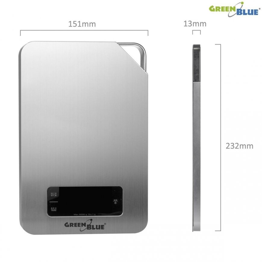 Kitchen scale GreenBlue GreenBlue GB170 Digital kitchen scale with timer min 1g max 5000g – 4
