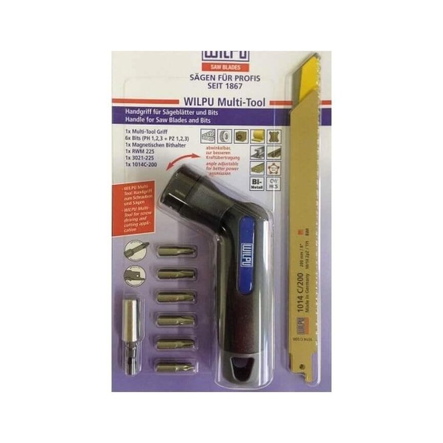 Set of bits and saws WILPU No. 1 with Multi-Tool handle – 8