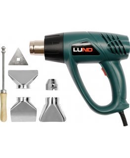 Hot air dryer with accessories Lund 79325 2000W, 350/550C
