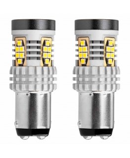 Amio Canbus 3020 24smd 1157 bay15d p21 / 5w baltos LED lemputės