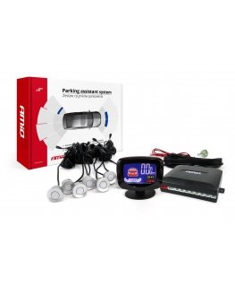 Amio Parking sensors set, reverse, led-graf 8 sensors silver