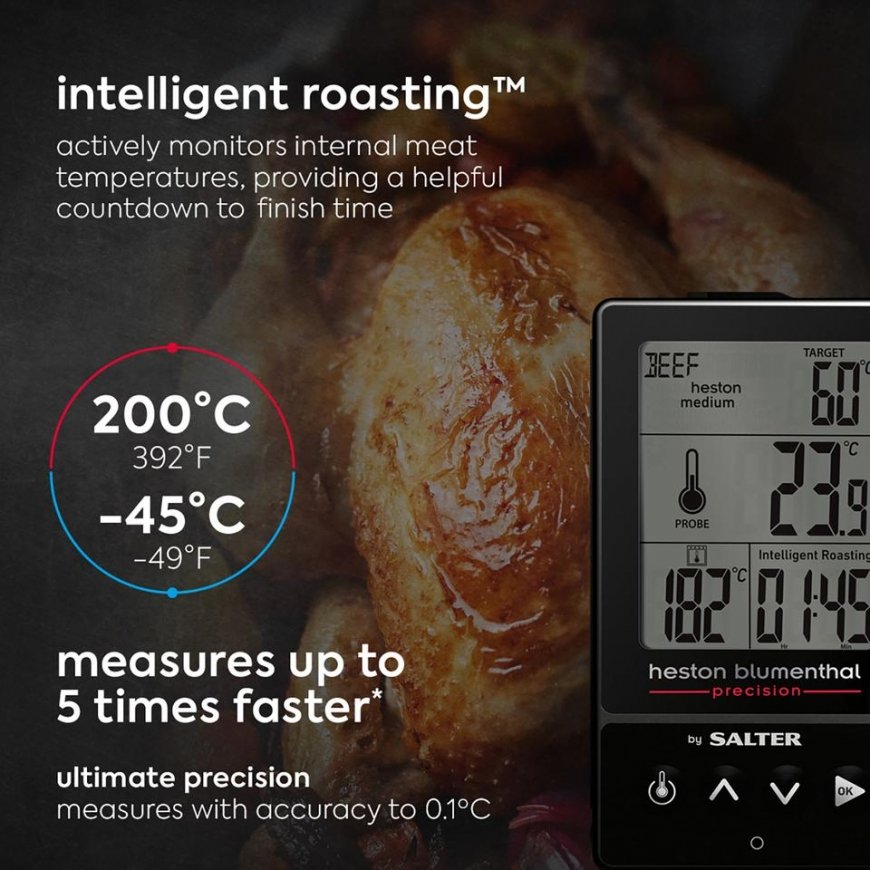 Salter 540A HBBKCR Heston Blumenthal Precision 5-in-1 Digital Cooking Thermometer – 7