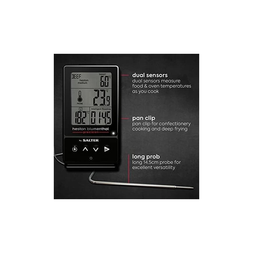 Salter 540A HBBKCR Heston Blumenthal Precision 5-in-1 Digital Cooking Thermometer – 9