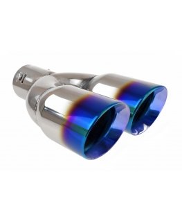 Stainless steel exhaust muffler tip amio mt 022 blc blue tan