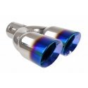 Stainless steel exhaust muffler tip amio mt 022 blc blue tan Stainless steel exhaust muffler tip amio mt 022 blc blue tan