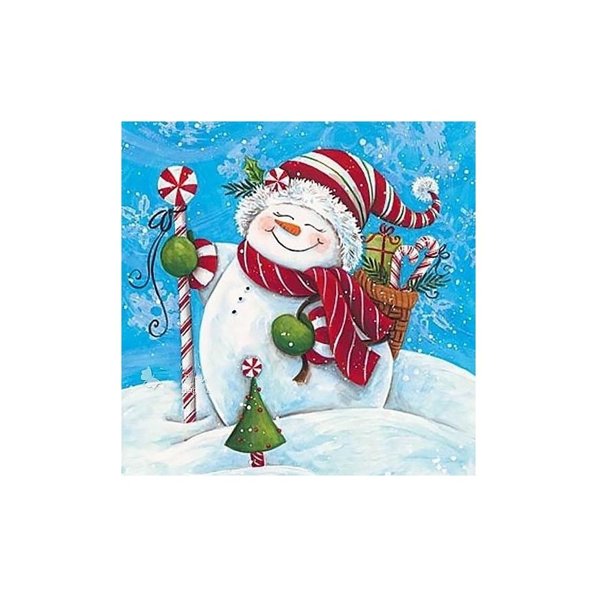 Beldizart Snowman with gifts 38*38 cm