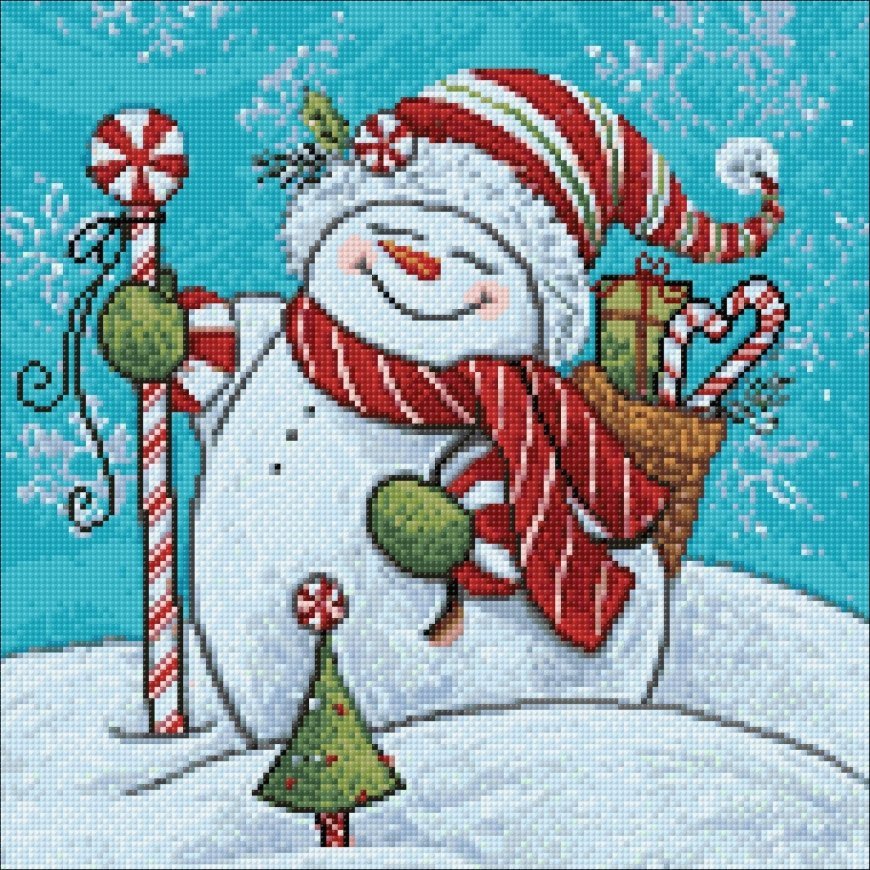 Beldizart Snowman with gifts 38*38 cm WD2444 – 2