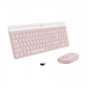 Klaviatūra LOGITECH MK470 Slim Combo – ROSE – JAV INT'L – 2,4 GHZ – INTNL-973