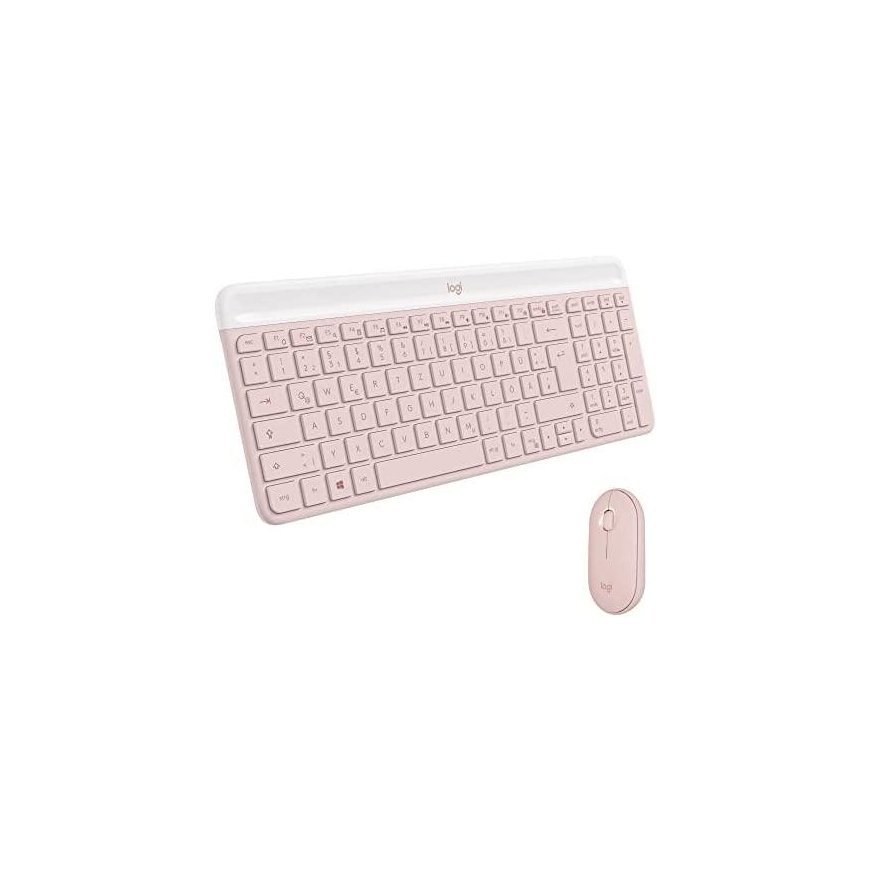 Keyboard LOGITECH MK470 Slim Combo - ROSE - USA INT'L - 2.4GHZ - INTNL-973 – 2
