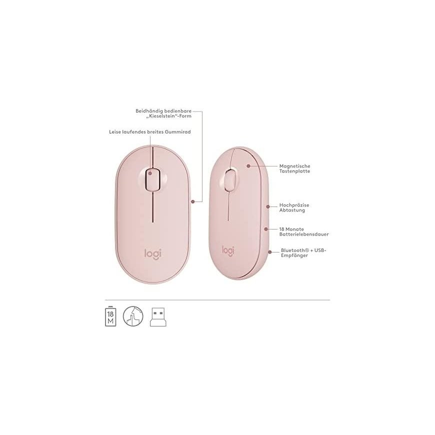 Keyboard LOGITECH MK470 Slim Combo - ROSE - USA INT'L - 2.4GHZ - INTNL-973 – 8