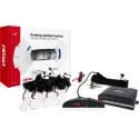 Amio Reverse parking sensor kit LED 8 white sensors