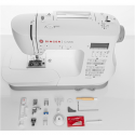 Siuvimo mašina Singer Sewing Machine C7205 Number of stitches 200, Number of buttonholes 8, Baltas Siuvimo mašina Singer Sewing Machine C7205 Number of stitches 200, Number of buttonholes 8, Baltas