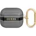 Guess Strap Collection apsauginis dėklas, skirtas AirPods 3 juodas