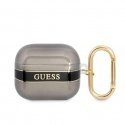 Guess Strap Collection protective case for AirPods 3 black Guess Strap Collection protective case for AirPods 3 black