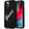 Guess GUHCP12LLSVSBW iPhone 12 Pro Max 6.7" juodas/baltas hardcase Silicone Vintage