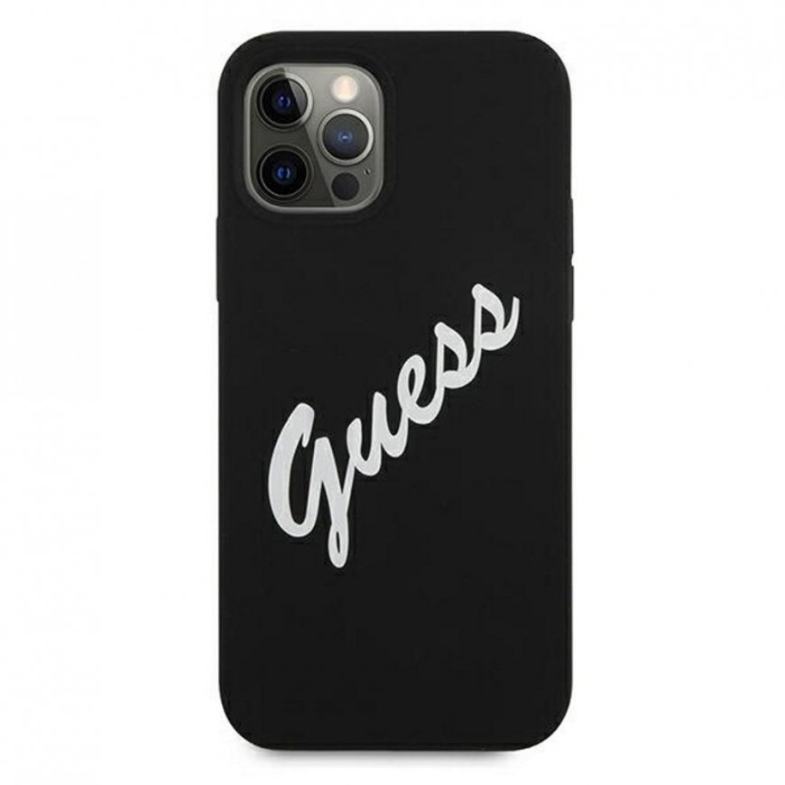 Guess GUHCP12LLSVSBW iPhone 12 Pro Max 6.7" black/white hardcase Silicone Vintage – 4