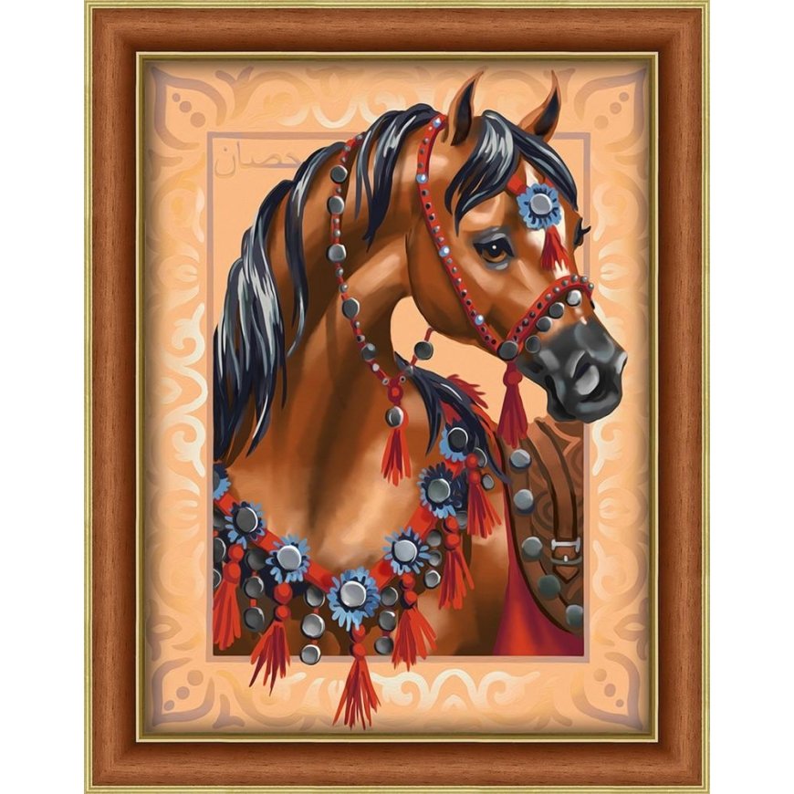 Beldizart Diamond painting set Arabian Horse 30х40 cm AZ-1605