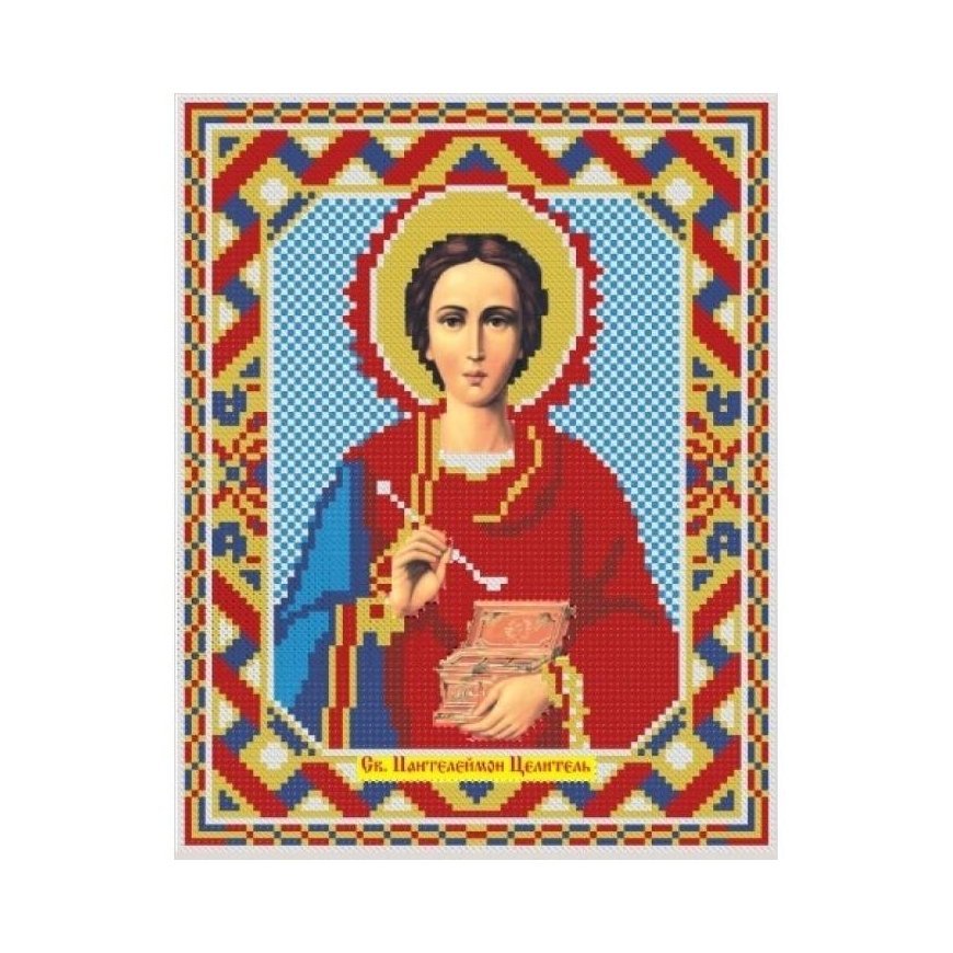 Beldizart IŠPARDAVIMAS Deimantų tapybos rinkinys Icon St. Panteleimon the Healer 22*28 cm AZ-2005