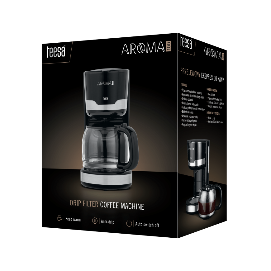 Coffee machine Teesa Aroma 100 Black – 4