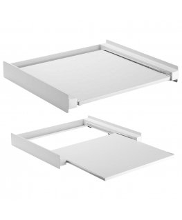 Washing machine and dryer connection Maclean shelf, aluminum, universal, max 60 kg, MC-890