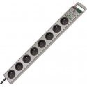Brennenstuhl Super-Solid-Line Power Strip with 8 Outlets, 2.5m Silver (1441050000)