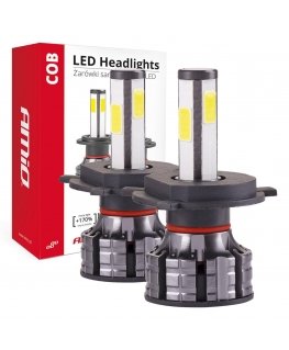 Cob 4side amio h4 led car lights
