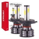 Cob 4side amio h4 led car lights