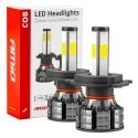 Cob 4side amio h4 led car lights