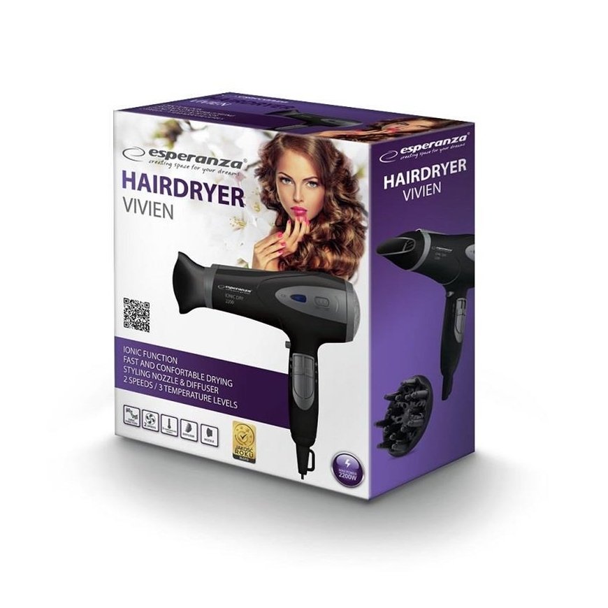 Hair dryer ESPERANZA HAIR DRYER 2200W IONIC VIVIEN EBH005K – 8