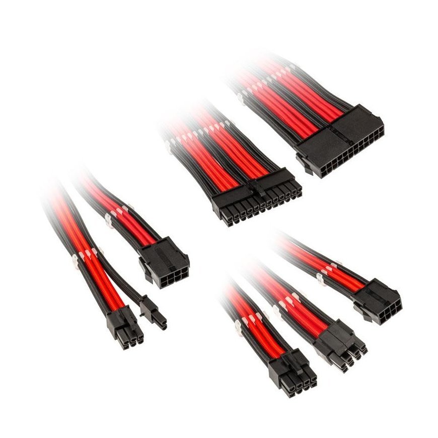 Kolink Collink Core Adept Braided Cable Extension Kit - Black/Red