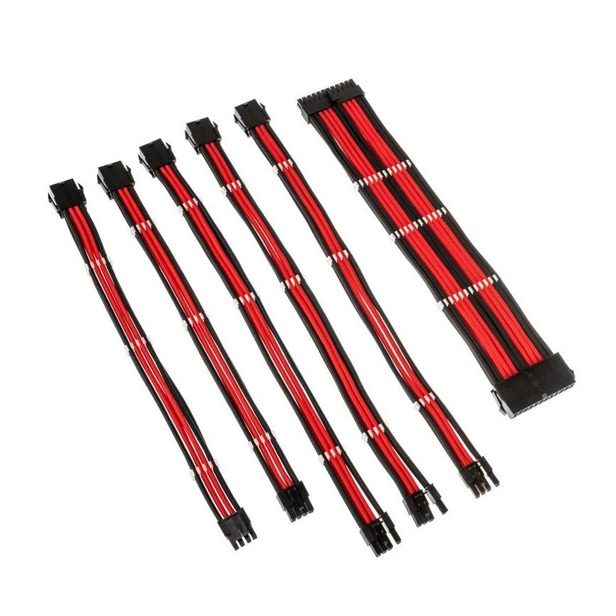 Kolink Collink Core Adept Braided Cable Extension Kit - Juodas/Raudona – 2