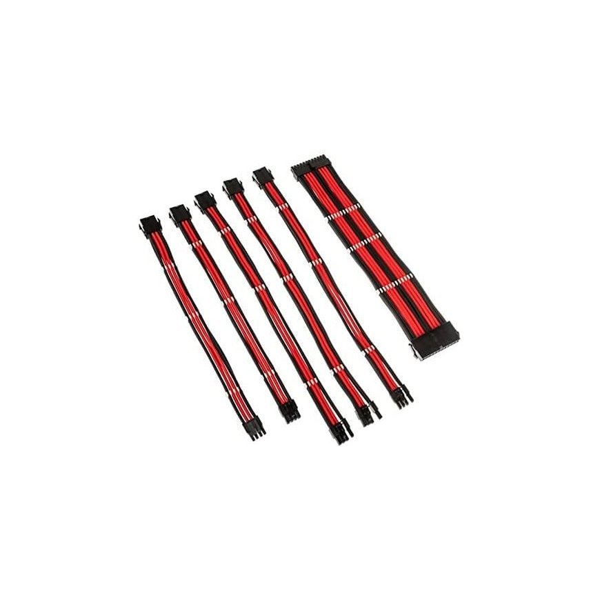 Kolink Collink Core Adept Braided Cable Extension Kit - Black/Red – 6