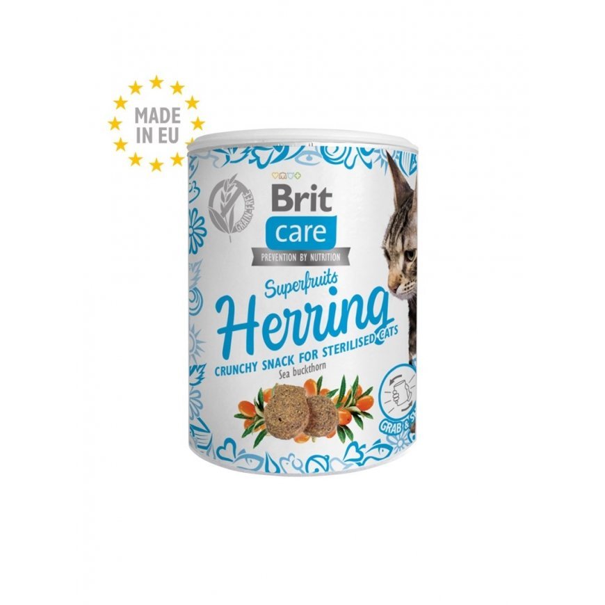 BRIT Care Cat Snack Superfruits Siļķe - kaķu cienasts - 100 g