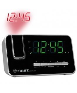 First Austria Radio alarm clock with projector. FIRST 2421-7