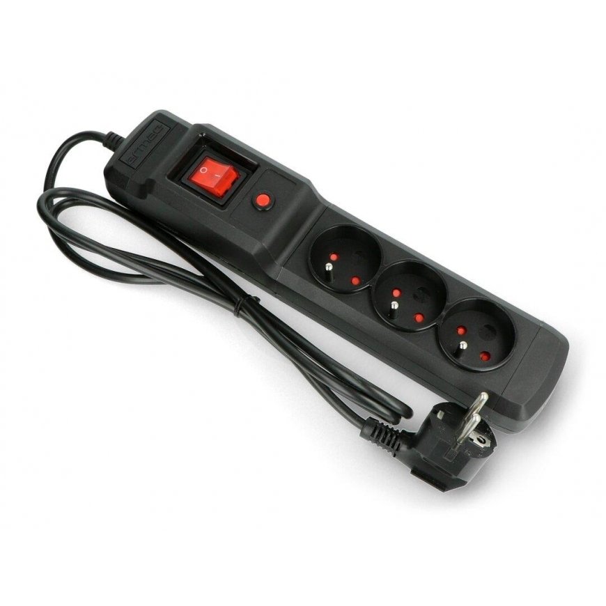 ARMAC M3/15/CZ Armac Surge Protection MULTI M3 (3 sockets) 1.5m black – 6