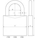 Lock ABUS Marine 180IB/50 Lock ABUS Marine 180IB/50
