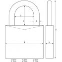 Lock ABUS Marine 180IB/50 Lock ABUS Marine 180IB/50