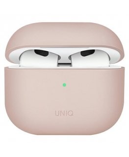 UNIQ DĖKLAS Lino AirPods 3 generolas. Silikoninė rožinė/rausvai raudona