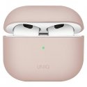 UNIQ DĖKLAS Lino AirPods 3 generolas. Silikoninė rožinė/rausvai raudona UNIQ DĖKLAS Lino AirPods 3 generolas. Silikoninė rožinė/rausvai raudona
