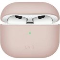 UNIQ DĖKLAS Lino AirPods 3 generolas. Silikoninė rožinė/rausvai raudona UNIQ DĖKLAS Lino AirPods 3 generolas. Silikoninė rožinė/rausvai raudona
