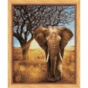Beldizart African elephant 40x50 cm AZ-1783 Beldizart African elephant 40x50 cm AZ-1783